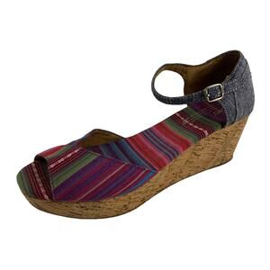 TOMS Women's Open Toed Wedge Sandals Size 9W